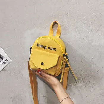 

2020 new hot sale bag solid color single shoulder messenger nylon zipper bag