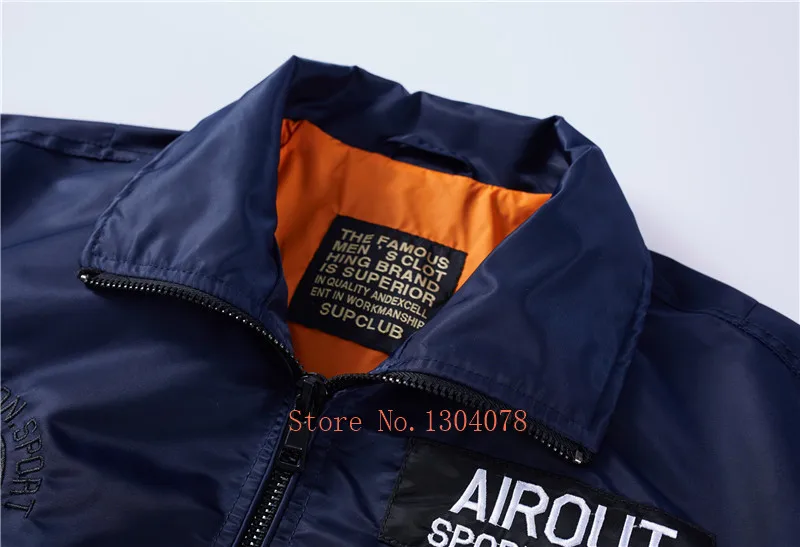 Military hip hop jackets motorcycle bomber army Ma-1 flight pilot jacket men coat Japanese streetwear men's windbreakers 4XL