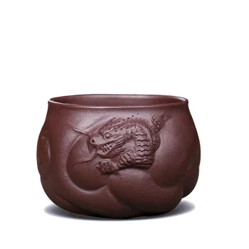 

Ancient Yue Tang Yixing Yixing Small Cup Sip Tea Cup Master Cup Raw Ore Huanglong Mountain Vermilion Dragon Cup