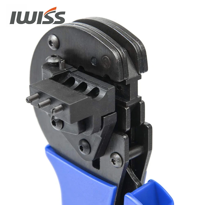 IWISS KIT-2546S MC4 Solar Crimping Crimper Plier Tool Kit with Stripper, Cutter, MC4 Spanners and Dies for Crimp 2.5/4/6mm2