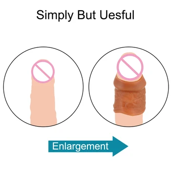 Strapon Penis Ring Cock Enlargement Extender Sex Toys For Men Couple Tools Ejaculation Delay Medical Condoms Adults Goods Erotic 4