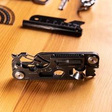 

30-in-1 Outdoor EDC Folding Tool Survival Aid Accessory PockeTool Compact and Suitable for Daily Carrying