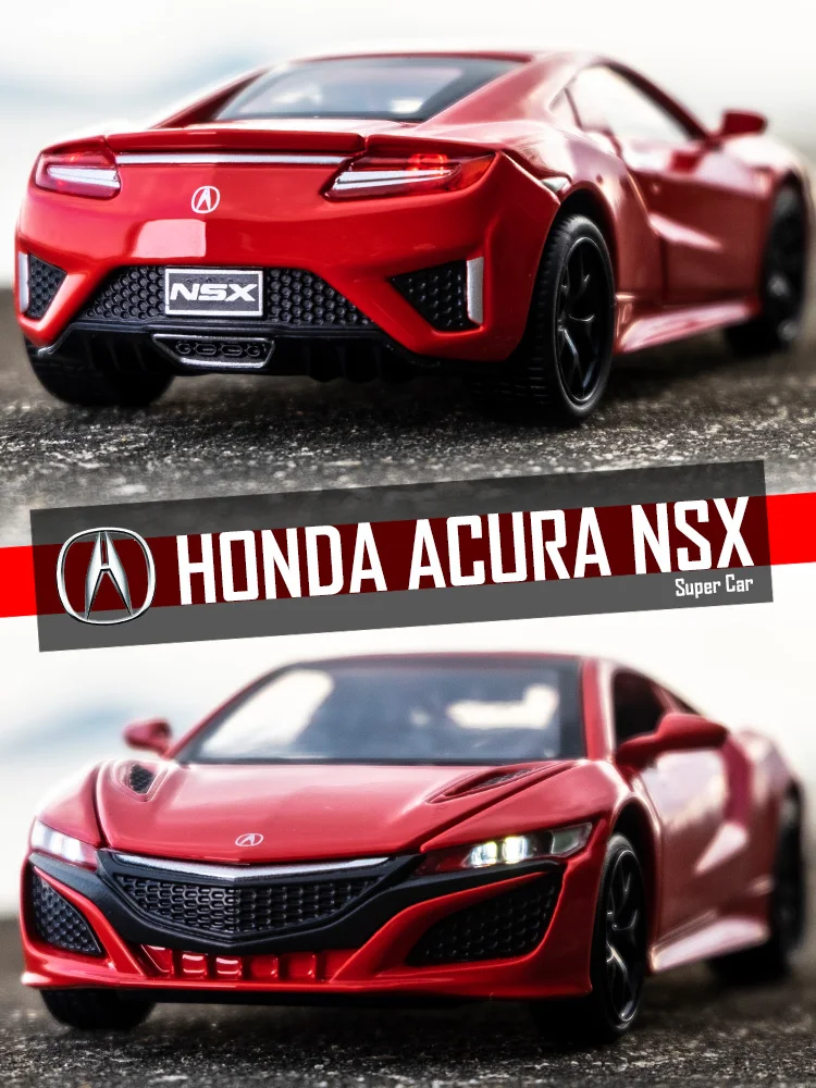 Модель автомобиля под давлением KIDAMI 1:32 Honda Acura NSX игрушечная машинка из сплава