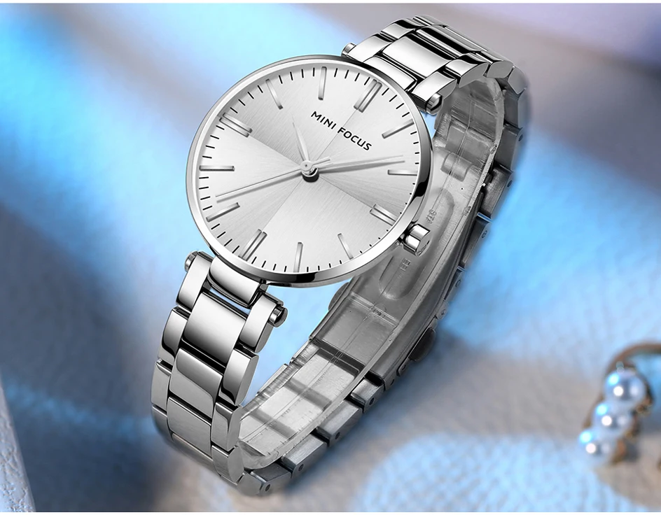 MINIFOCUS женские часы люксовый бренд модные повседневные женские часы Wome's кварцевые с бриллиантами дамский браслет наручные часы для женщин