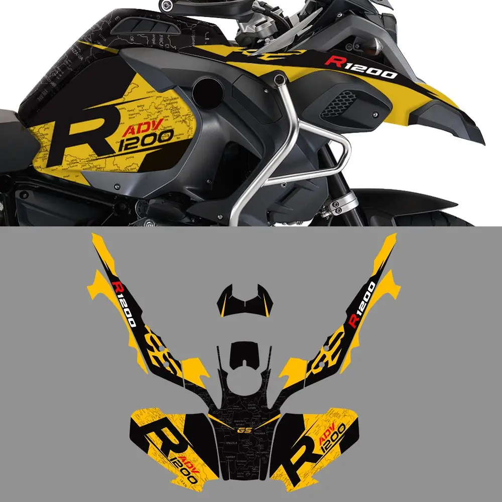 

Motorcycle Full Decals Kit Case for BMW R1200GS Adventure ADV 2014-2018 Anti-flower stickers Plate shell anti-flower stickers