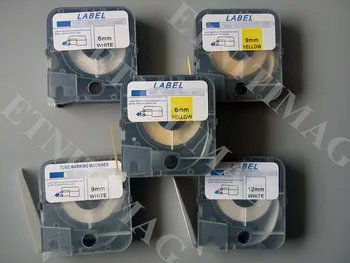 

cassette tape label 9mmx8m white lm-309wx for max letatwin wire marker tube printer cable id printer lm-370a,lm-390a/pc,lm-380e