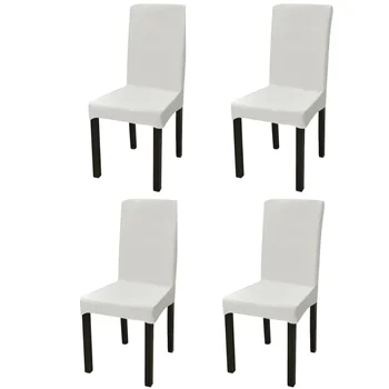 

Vidaxl straight stretch chair cover 4 PCs cream