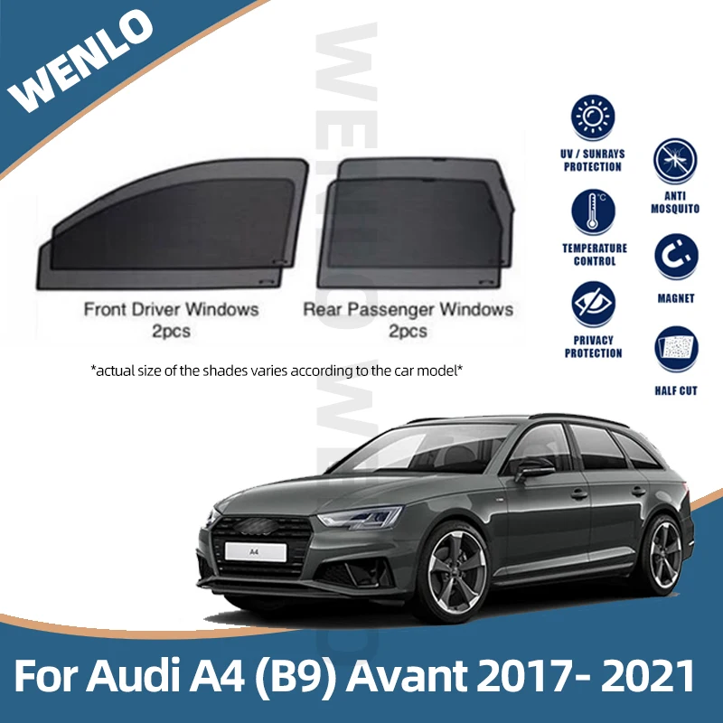 Auto Seitenfenster Jalousien, Für Audi A4L/S4 2020 2021 2022 2023