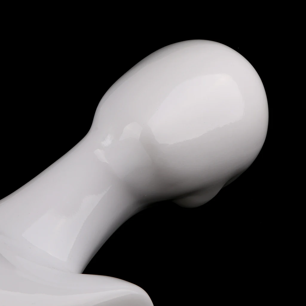 White Mannequin Male Female Neck Head Shoulders Model Hair Hat Wigs Glasses Stand Jewelry Scalf Necklace Display