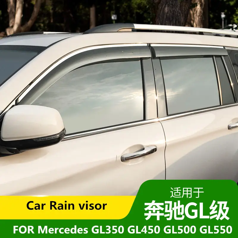 

Car Rain visor FOR Mercedes-Benz GL350 GL450 GL500 GL550 2006-2018 window window rain appearance decoration modification