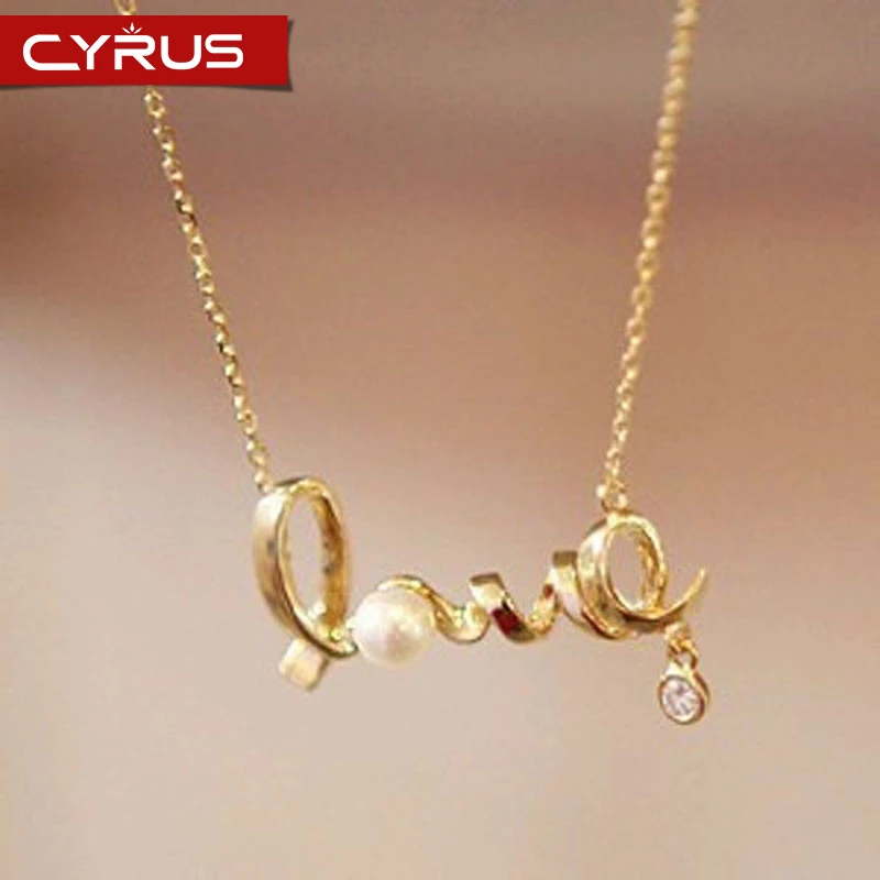 

2019 Summer Fashion Necklace Women Minimalist LOVE Letter Necklace Silver Gold Chain Statement Jewelry Girlfriend Gift