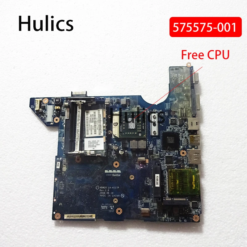 Hulics оригинальный 575575-001 для ноутбука HP PAVILION DV4-2000 575575 Материнская плата LA-4117P