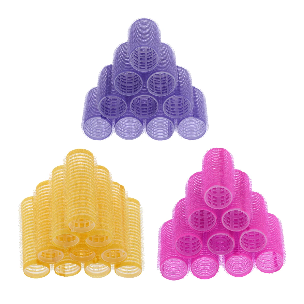 30x Hair Roller Curling Curls Self Grip Hair Rollers Hair Styling Tools