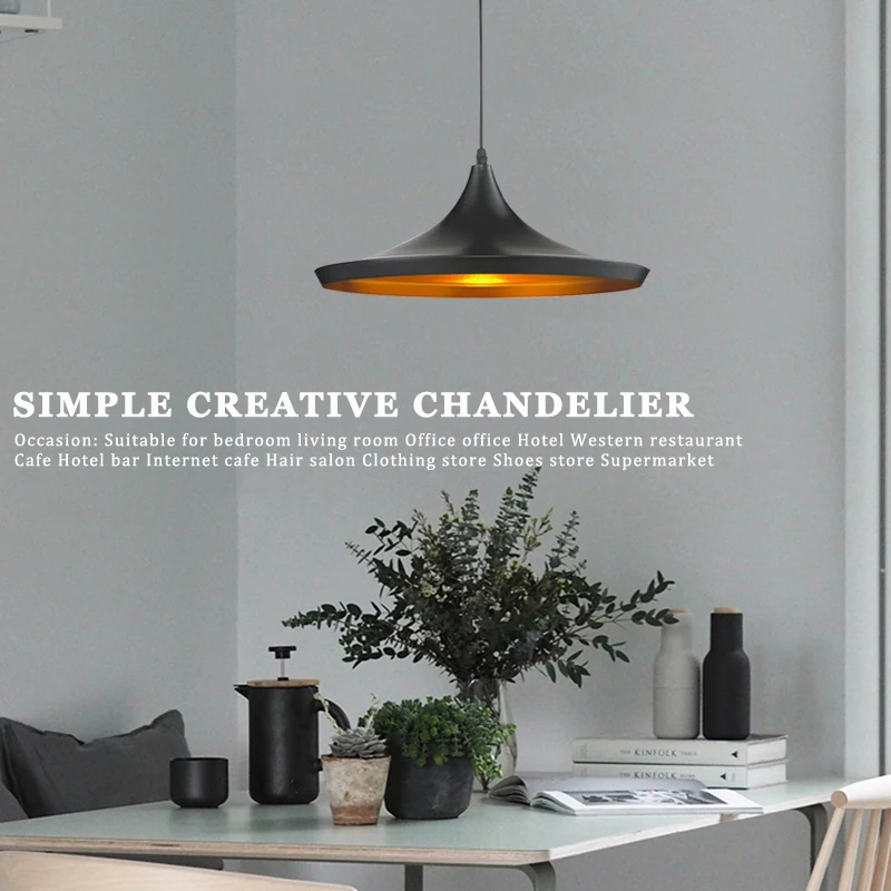 E27 подвесной светильник скандинавский модный для спальни Романтический