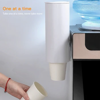 

1pc Automatic Cup Taker For Punch-Free Disposable Cup Holder Waterproof Home Disposable Cup Dispenser Cups Container Holder