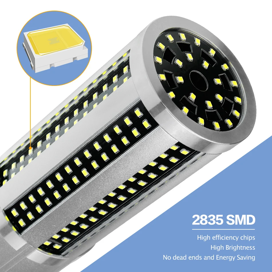 E27 светодиодный светильник E14 светодиодный мозоли 5050SMD Свеча для лампады лампы 220 V ампулы 24 30 36 48 Светодиодный s Bulb освещение люстр для дома 230