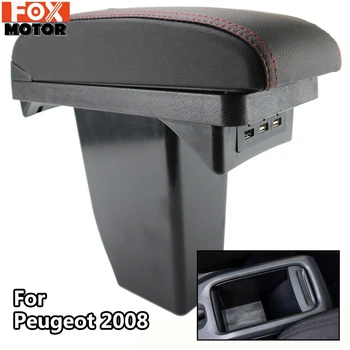 

Console For Peugeot 2008 New Storage Box Center Arm Rest Modification