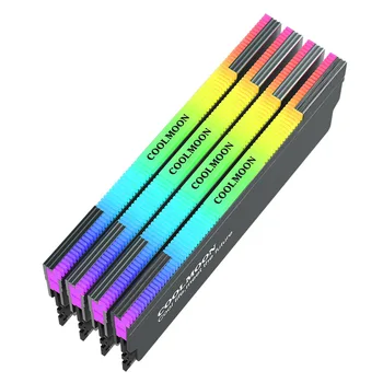CR-D134S ARGB RAM Disipador de calor Esparcidor de calor Enfriador de memoria Chaleco de enfriamiento para computadora de escritorio Memoria de PC 1