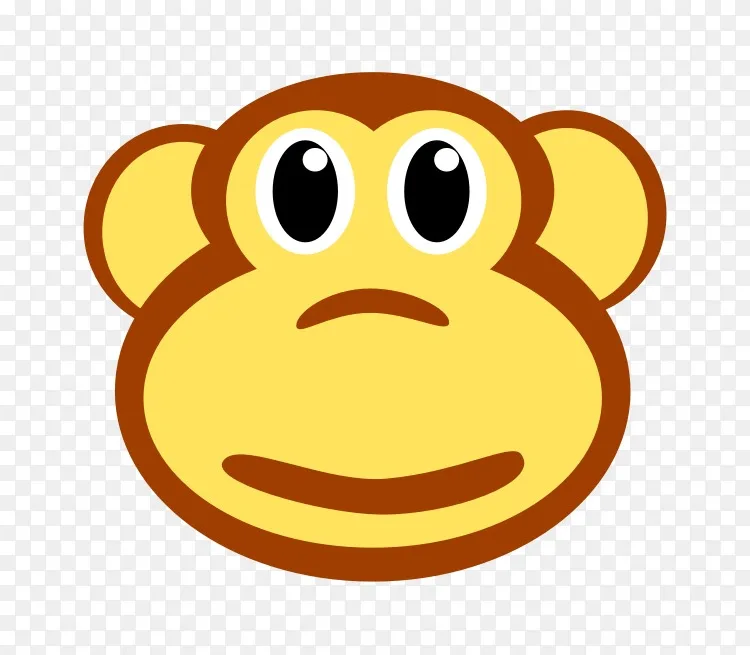 表情笑脸卡通剪贴画-猴子剪贴画