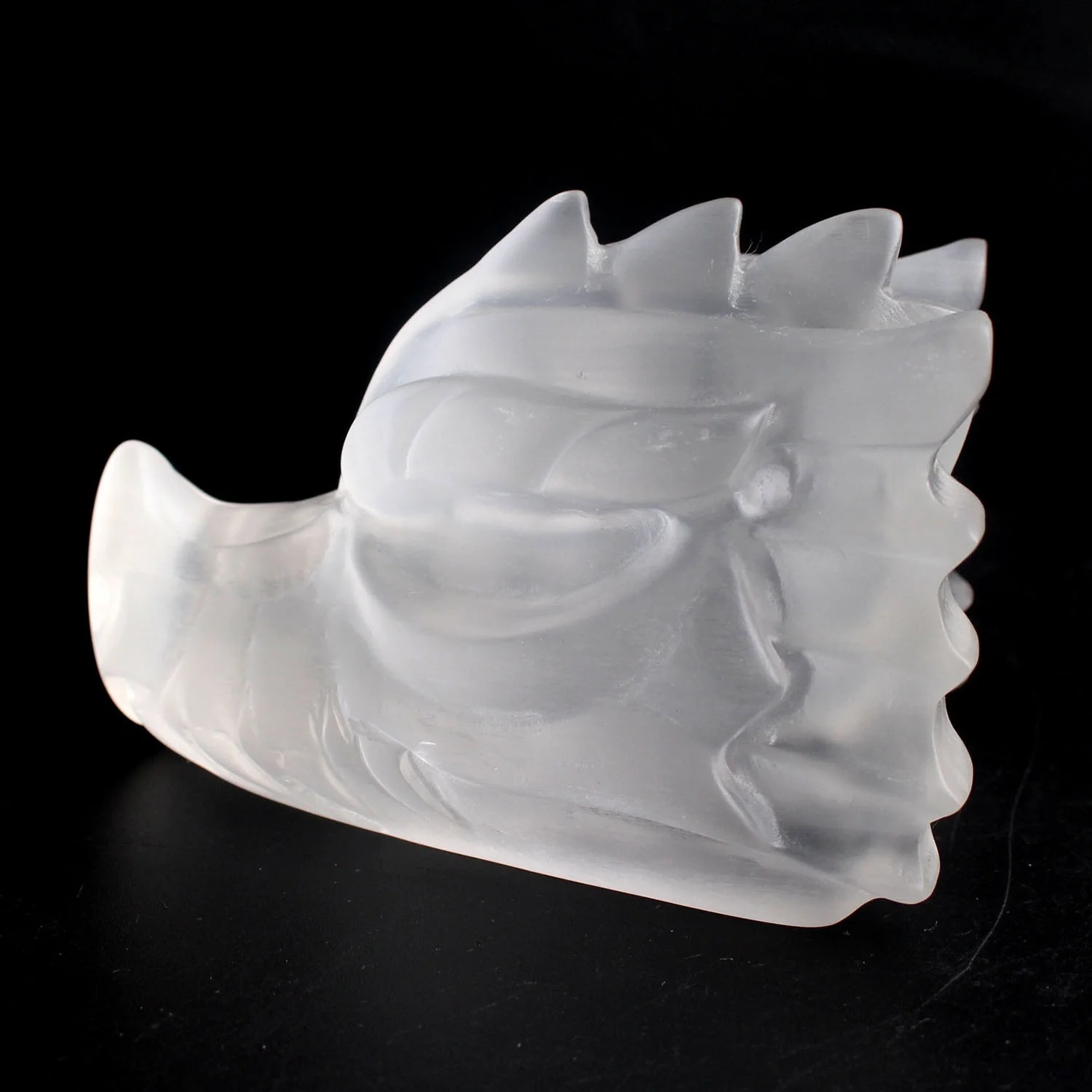 Высококачественная Статуэтка из натурального белого кристалла ручной работы с