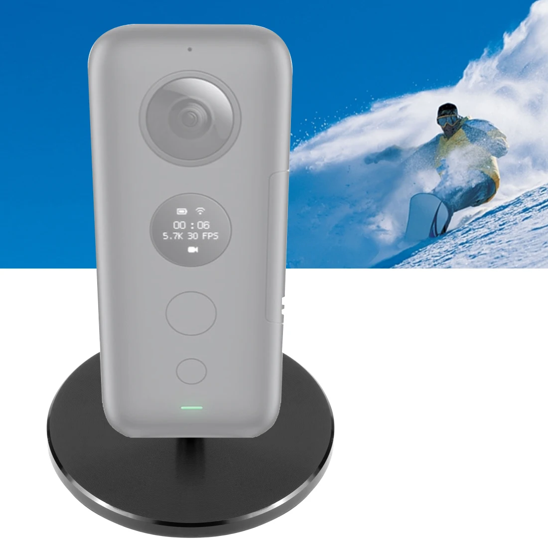 Алюминиевый монтажный адаптер подставка держатель для Insta360 ONE X Sports Panorama камера настольная съемка поддержка Аксессуары Круглый