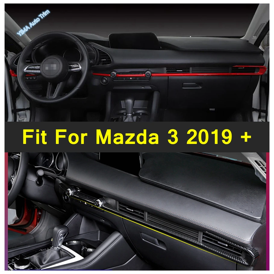 

Lapetus Auto Interior Mouldings Central Control Dashboard Decoration Strip Air AC Vent Cover Trim LHD For Mazda 3 2019 - 2022
