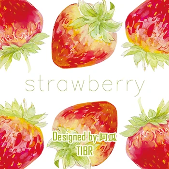 

4.5*100cm New Strawberry Washi Tape sample