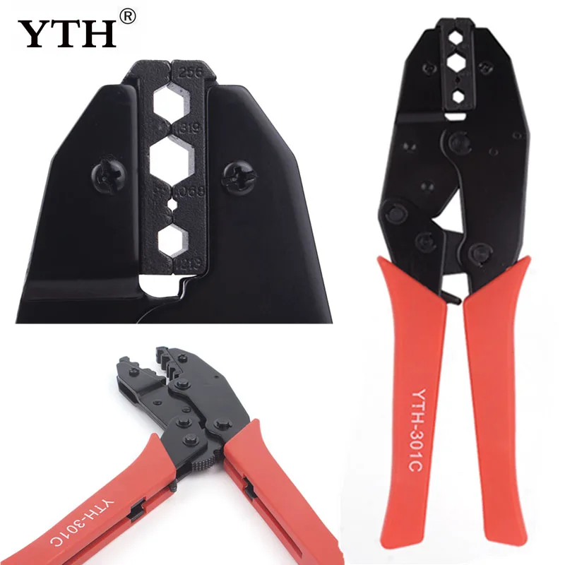 

YTH Crimping Pliers Tube Terminal Clamps Tubular Terminals Crimping Tools 301C 1.72 5.41 6.5 8.1Electrical Pliers Crimper Clamp