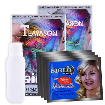 

Teayason 6 Colors Temporary Hair Color Dye Touchup Mascara Cover Gray Hair Black