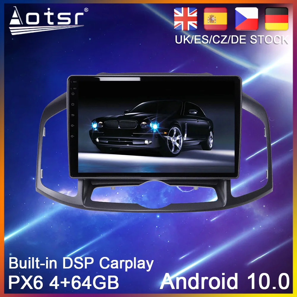 Android 10 0 GPS навигация для Chevrolet Captiva 2011 2012 2013 2014 2015 + PX6 Автомобильный DVD Радио стерео