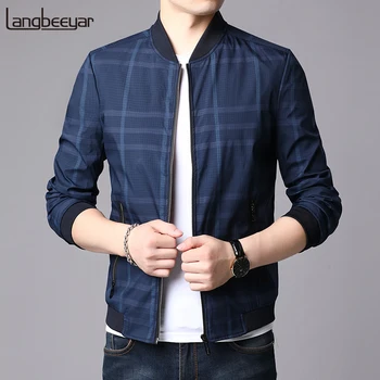 

2020 New Fashion Jackets For Men Mandarin Collar Autumn Winter Windbreakers Trend Streetwear Overcoat Casual Coat Mens Clothing