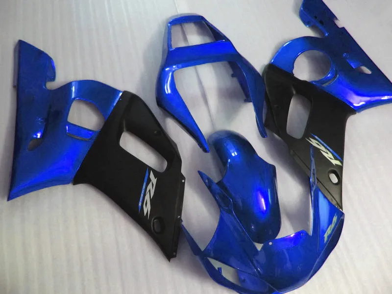 Обтекатель комплект для 1998-2002 YAMAHA R6 1999 2000 2001 YZFR6 кузов YZF-R6, цвет: синий, матовый, черный 98 99 00 01 02 Обтекатели комплекты N6S4