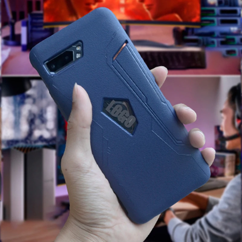 Для Asus ROG Phone 2 ZS660KL чехол 6,59 дюймов Ультратонкий Мягкий ТПУ силиконовый тонкий матовый чехол для ROG Phone II 2 - Цвет: Синий