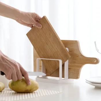 

New Cutting Board Holder Rack Kitchen Storage Rag Dish Rack Holder Shelf Kitchen Organizer