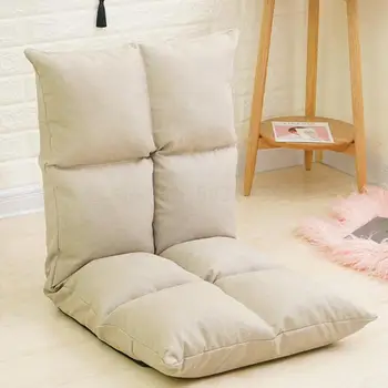 

Lazy sofa Japanese-style tatami single folding small sofa bedroom balcony bay window cushion net red bed chair