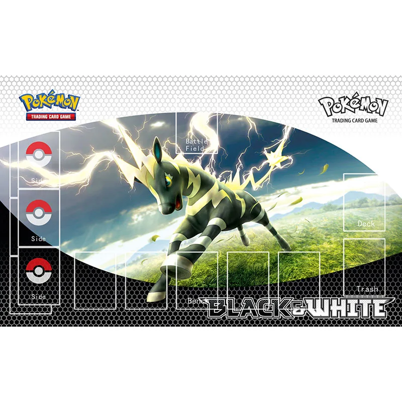 Настольная игра Takara Tomy с покемонами игровой коврик черная и белая версия Rapidash