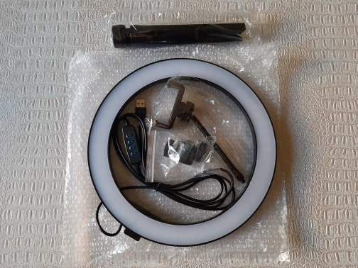  Photography LED Selfie Ring Light 26CM Dimmable Camera Phone Ring Lamp 10inch With Table Tripods Fo - 4000029261991