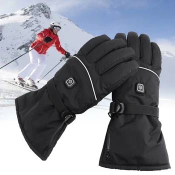 

1 Pair Adjustable Temperature Climbing Keep Warm Electric Heated Gloves Third Gear Hiking Battery Sports Winter Skiing Outdoors