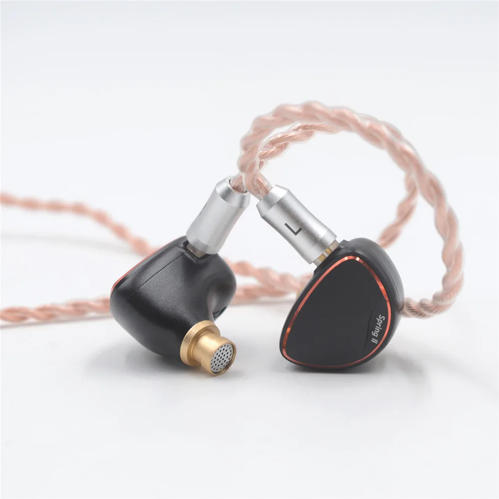 BQEYZ Spring 2 Наушники монитор тройной Гибридный BA Динамический драйвер IEM HiFi со