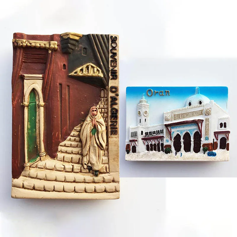 Calamita Frigorifero 3D Orano Algeria – Souvenir Di Viaggio Artigianale In Resina, Decorazione Magnetica Per Casa E Cucina, Regalo Originale 7x5 Cm