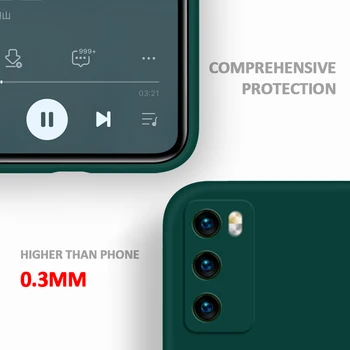 

100Pcs Liquid Silicone Case For Huawei P40 Pro P30 Lite P20 Mate 30 20 20X 10 Nova 7 SE 6 SE 5T 4E 3 3i Candy Color Soft Cover