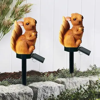 

Durable Lawn Lamps Portable Delicate Design LED Solar Squirrel Light Outdoor Waterproof Courtyard Landscape Decorative Lamp