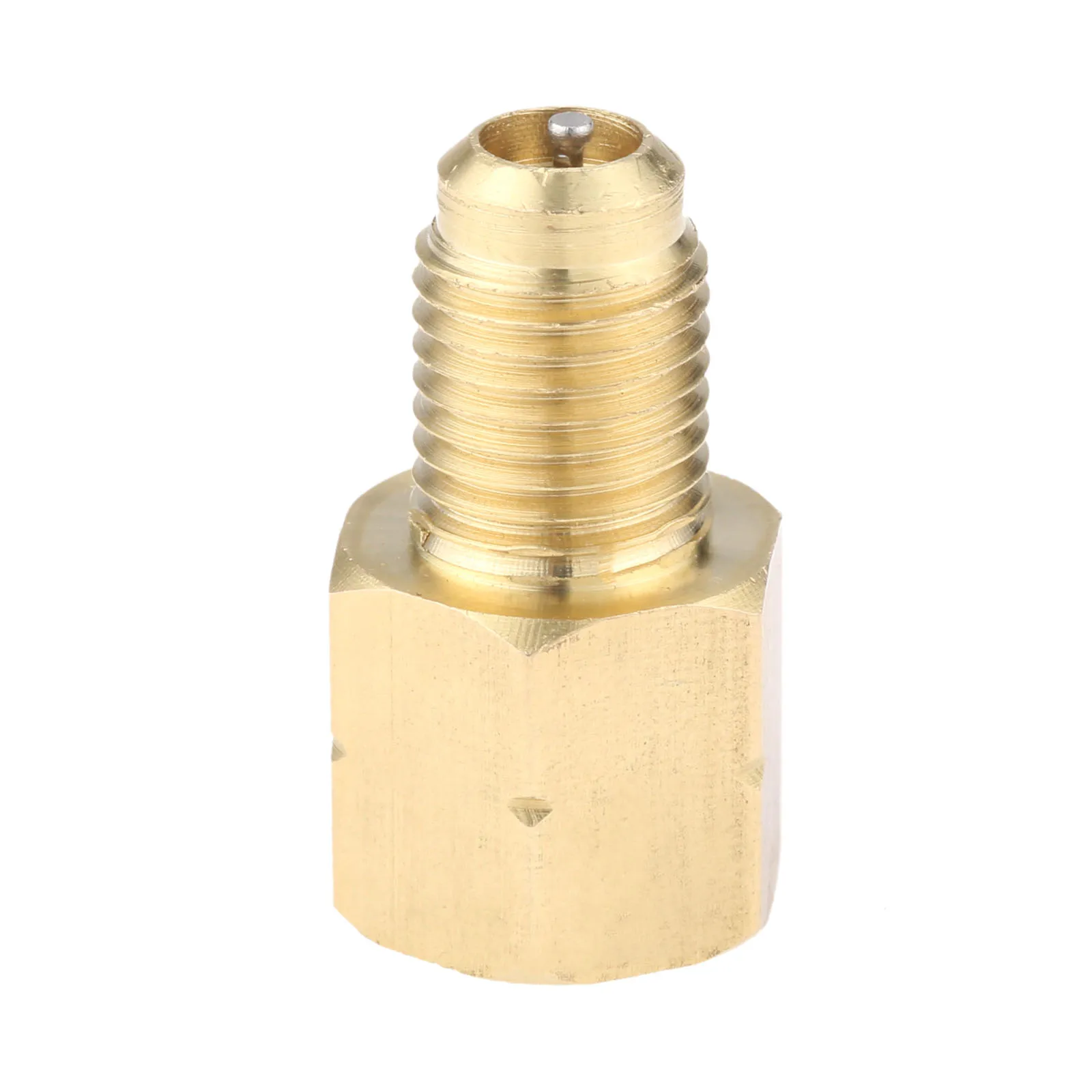 Yetaha латунный R1234YF вакуумный насос адаптер 1/2 ACME LH x 1/4SAE папа C/W съемные клапаны ядро