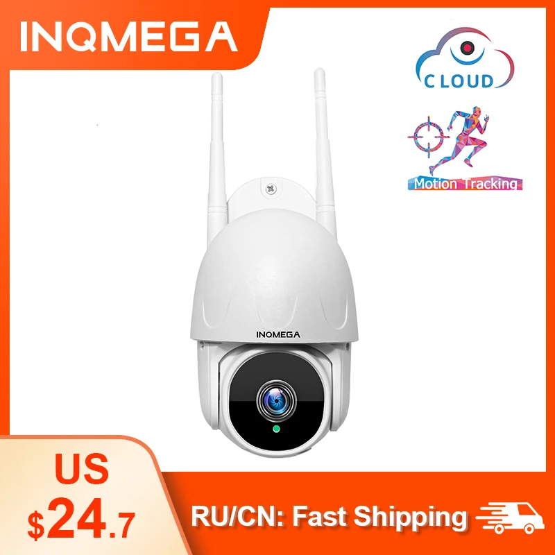 INQMEGA 1 дюйм облако 1080P PTZ скоростная Купольная Wi Fi камера для улицы 2 мегапиксельная