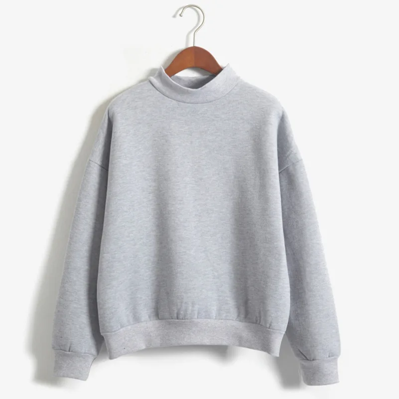 

Multi-colors Round Neck Sweatshirts Hoodies Pullovers Hoodie Women Korean Casual Loose XXL Plus Size Black Hoodie Warm Top