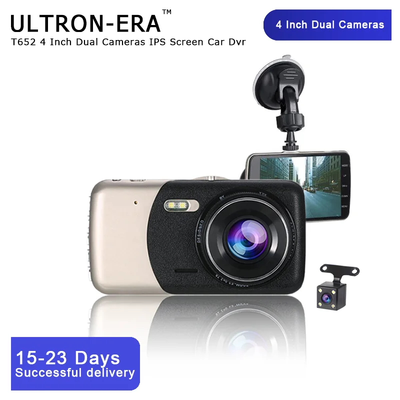 Of Ultron era 4 дюйма автомобиля Скрытая Двойной объектив Full HD 1080P Dash Cam Видео