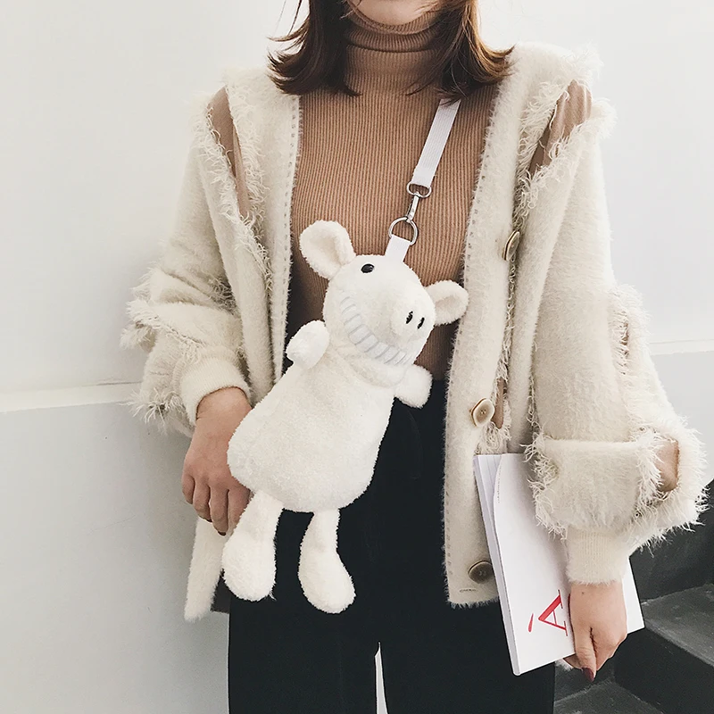 Candice guo плюшевая игрушка набивная кукла мультяшное животное, Свинка сумка через плечо pacakge сумка для монет кошелек для девочек подарок на день рождения 1 шт