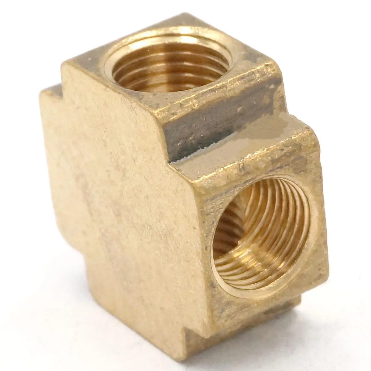 1/4&quot BSP Thread Cross 4 Way Brass Pipe fitting Equal Female Connector For Grease System hydraulic system | Обустройство дома