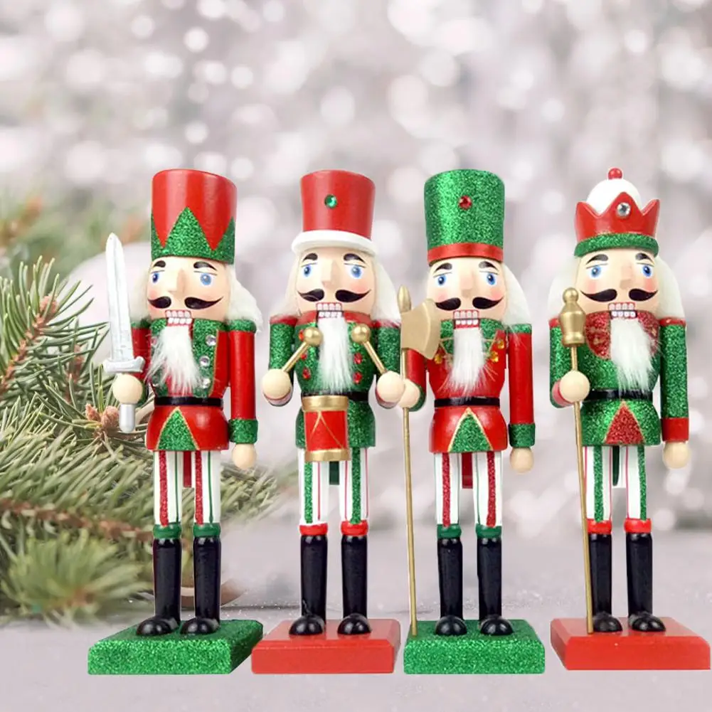 1PC 38CM Wooden Classic Nutcracker Soldier Puppet Decoration New Year Christmas Gift Figure Kids Toys | Игрушки и хобби