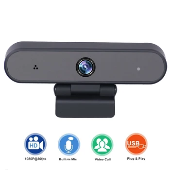 

Full HD USB Webcam with Microphone Web Camera 1080P Mini Cameras for Laptop Auto Focus Webcam Camera Live Broadcast Accessories